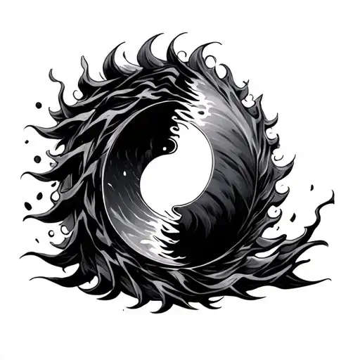 Luffy Gear 5 And Black Ace Yin And Yang