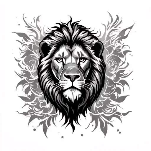 Lion Tattoo On Back