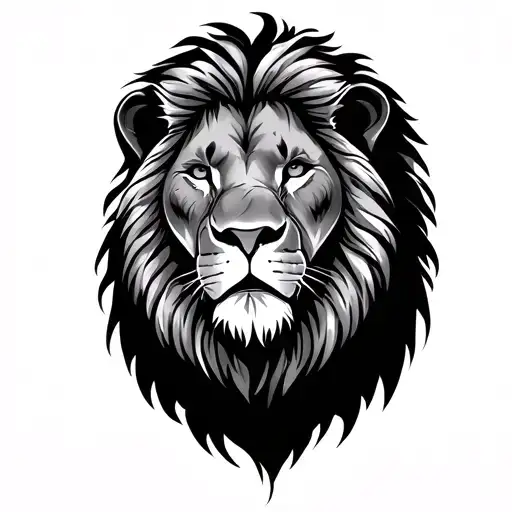 Lion Outline Full Body Dad