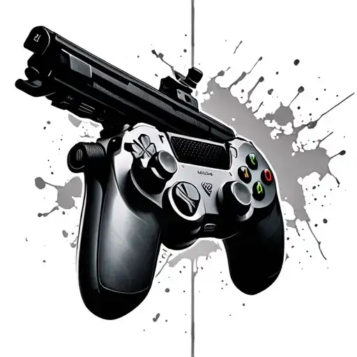 Counter Strike 2 With Gaming Controller Intertwined