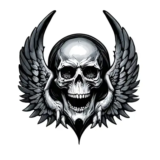Skull Demons Wings