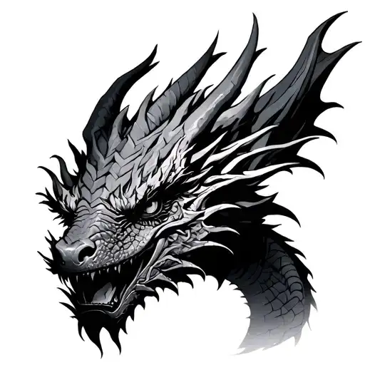 Dragon Game Of Thrones Dragon Head Surrounded