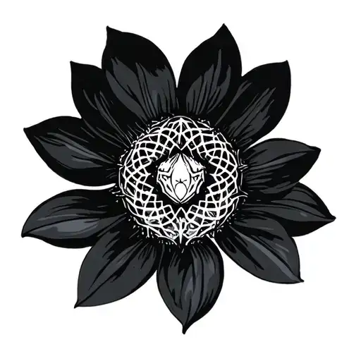 Spider In Flower Of Life