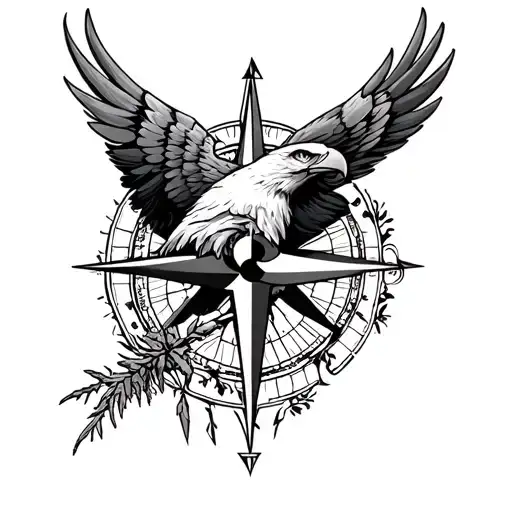 A Forrest An Eagle A Compass