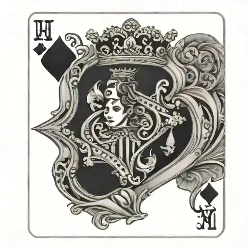 Card Queen Of Hearts Playing Card