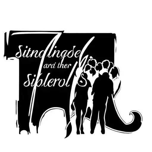 Number 7 Tattoo With Quote About Siblings