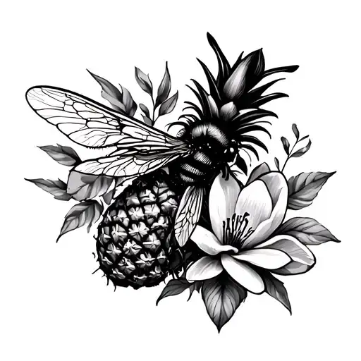 Bee Pineapple Magnolia Valentines Day