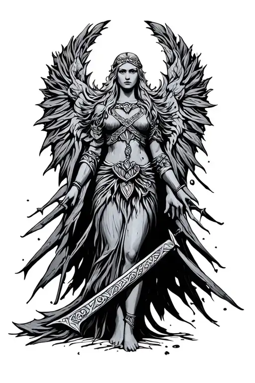 Nordic Goddess Freyja Standing