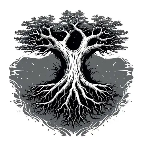 Nordic Tree Roots Spreading