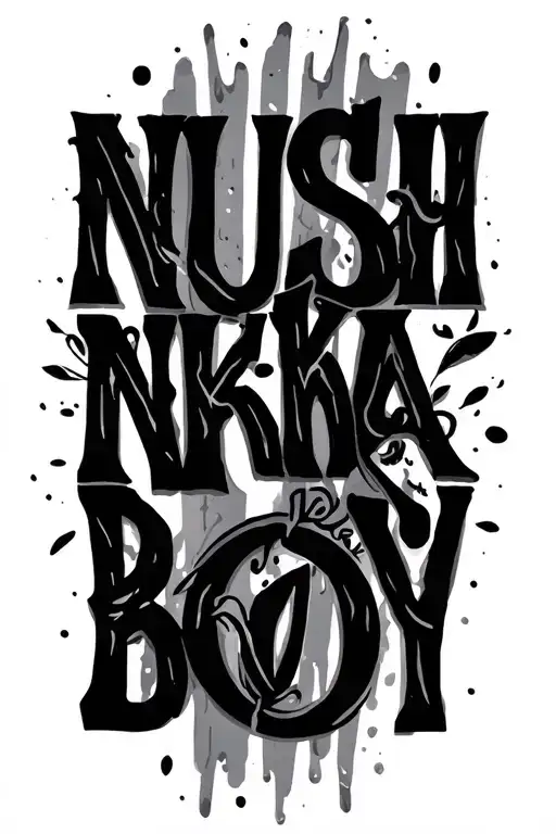 Text Saying Nushkaboy