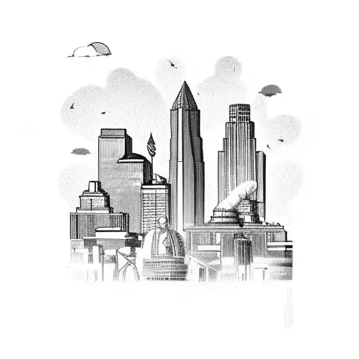 A Pharmacist's Mortar And Pestle With The Skyline Of New Orleans In The Background