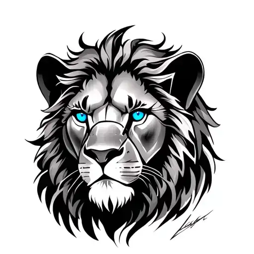 Lion Blue Eyes Armor