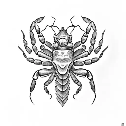 Design A Tattoo That Incorporates Both A Scorpion And A Crab Surrounded By Intricate Patterns