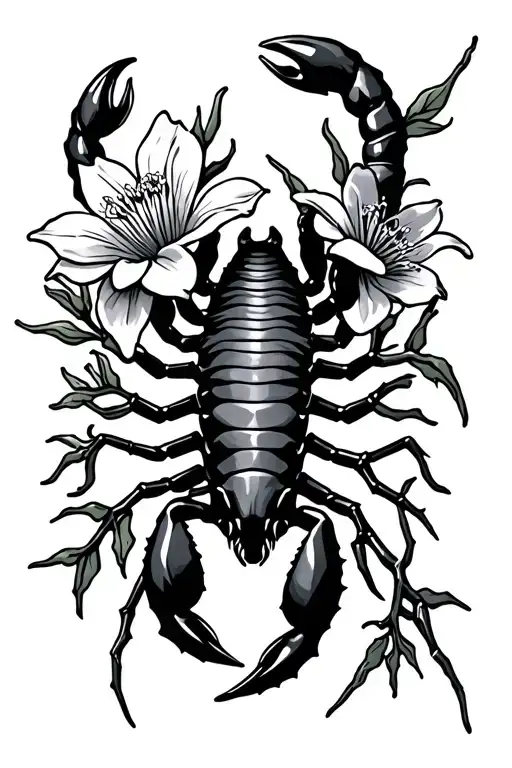 Scorpion Flowers And Twigs