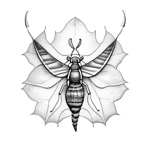 Sweat Pea And Luna Moth