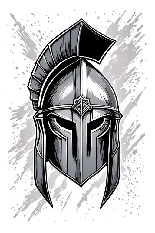 Spartan Helmet With Molon Lave