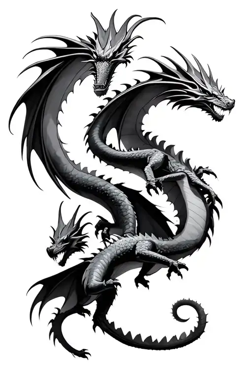 Father And Sons Dragons Flying