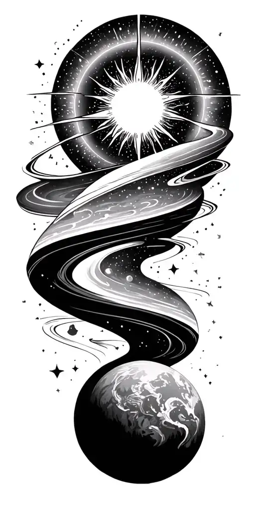 Beaming Sun Over The Universe