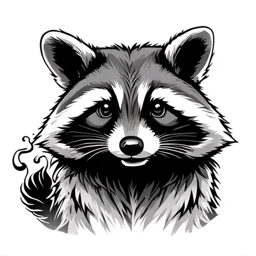 Celtic Raccoon Smoking