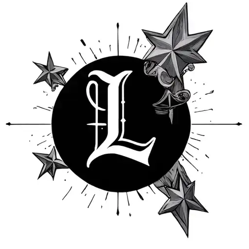 Star Shooting With Initial L