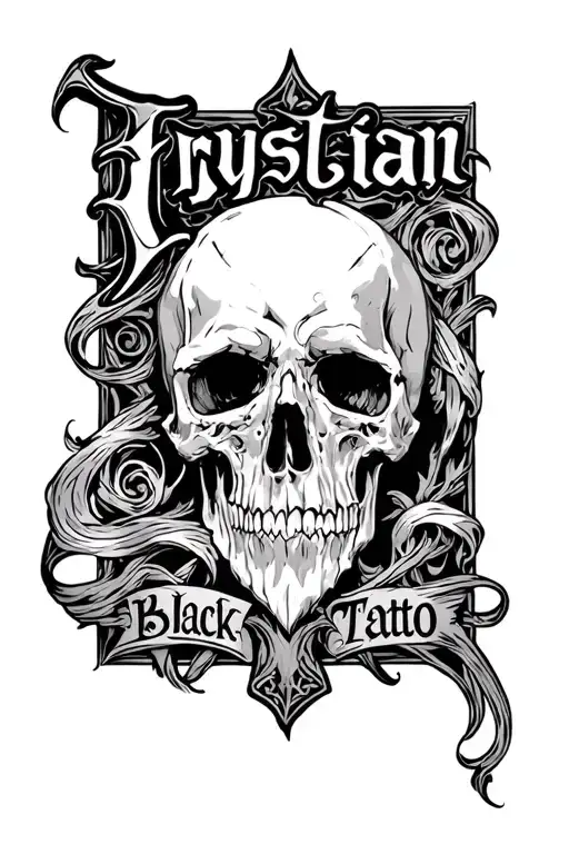 Gothic Design With The Name Trystian