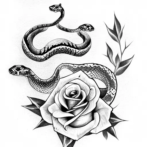 Snake And Rose