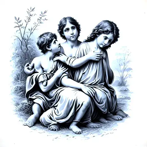 Biblical Scene Featuring Children