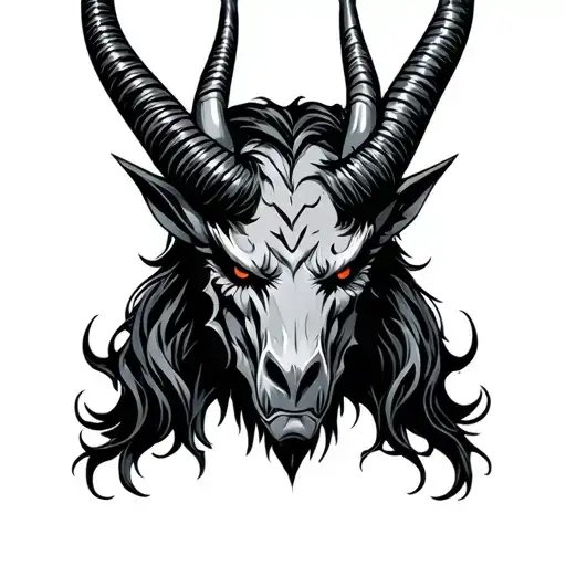 Capricorn Devil Face