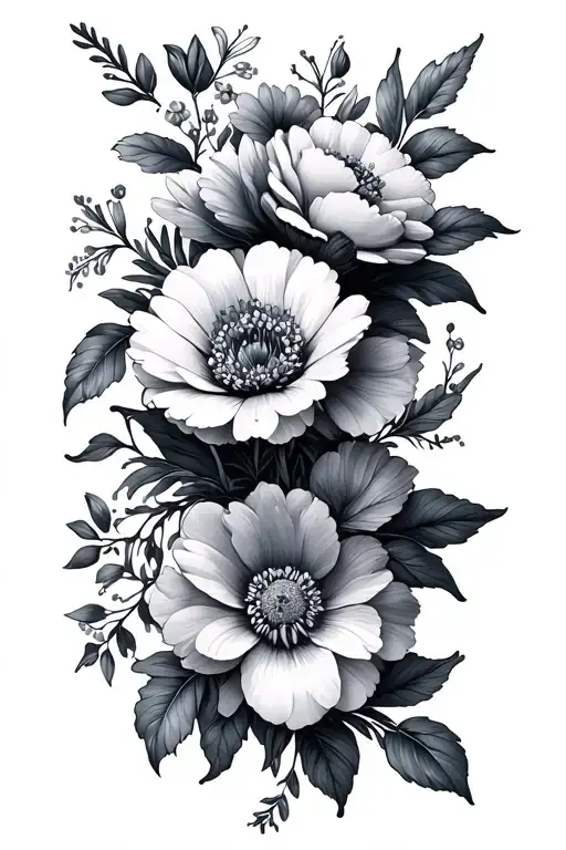 Dainty Mix Of Flowers Wrapped