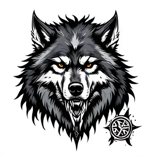 Wolf Viking Runes Werewolf