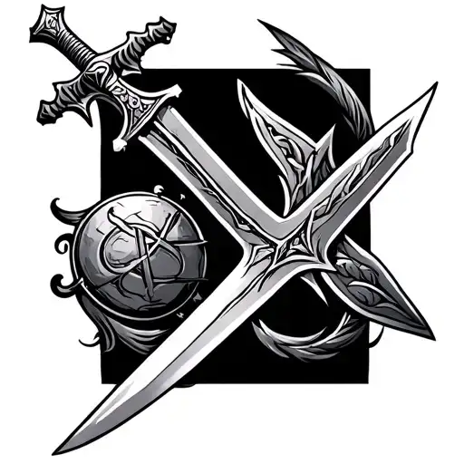 Jewish Warriors Virtical Sword