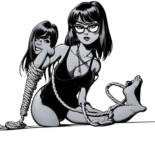Shibari Cartoon Velma From Scoobydoo