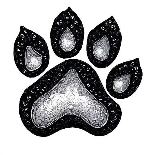 Orchidea Dog Paw Print