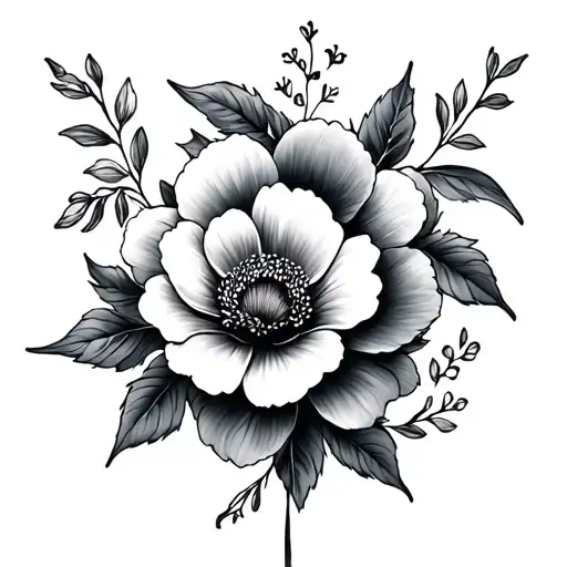 September And 2 June Birth Flowers Intertwined