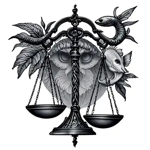 Libra Scales With Gemini And Pisces