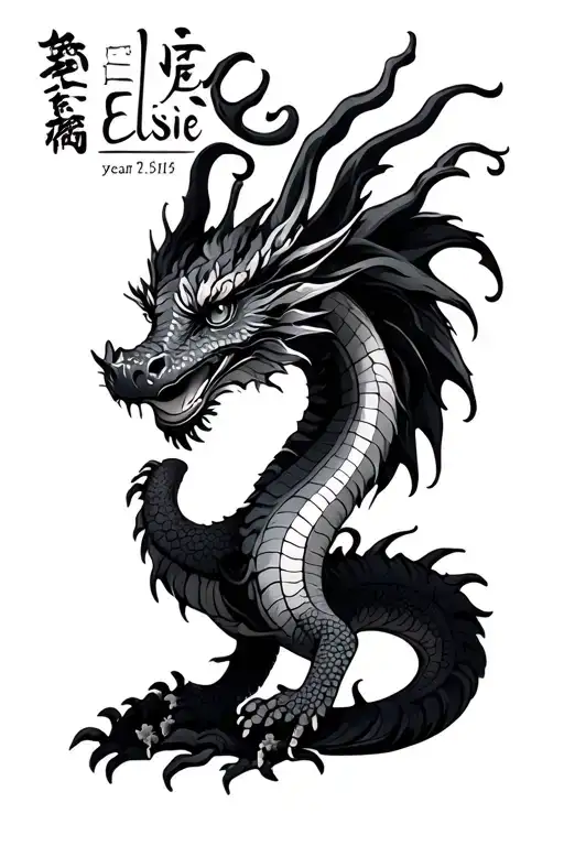 Elsie Year Of The Dragon Birth Date And Hand And Foot Print