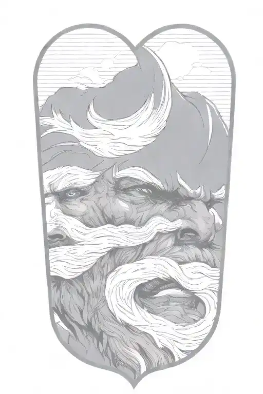 This Is All Part Of Odin's Face Profile Holding