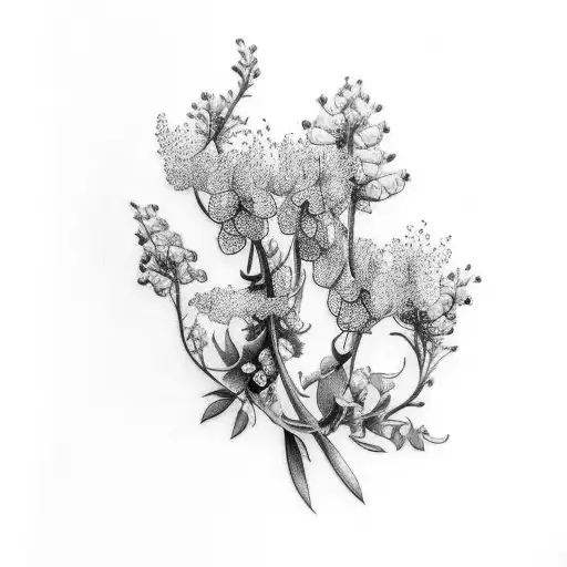 Wattle And Bluebell Vine