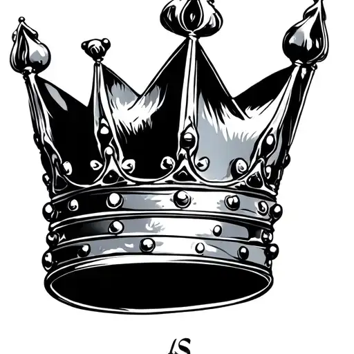 A S With Crown