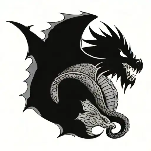 Dragon With Merman On Its Back