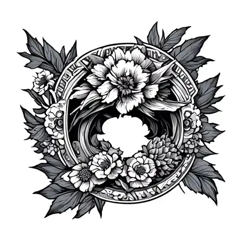 Patch Work Roman Theme Sleeve