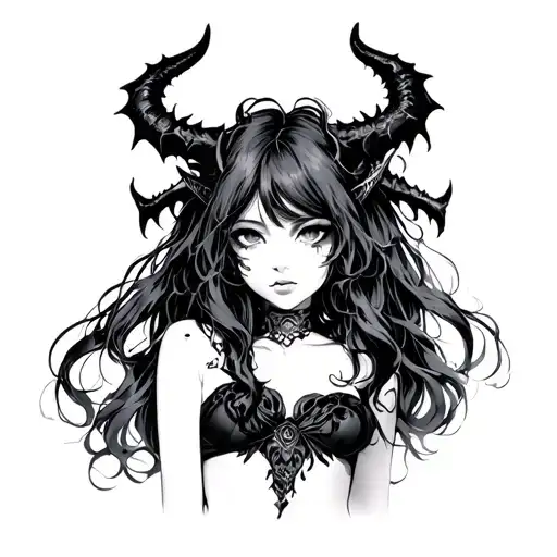 Demon Girl Anime Girl