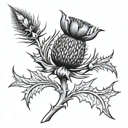 Scottish Thistle With 4130 Steel Plated Shoulder