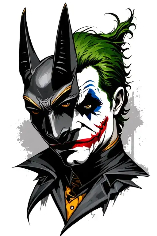 Anubis And The Joker Face