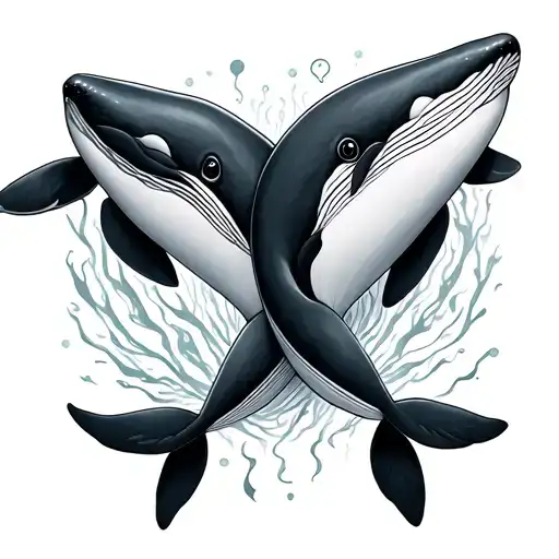 Twin Whales Boy And Girl