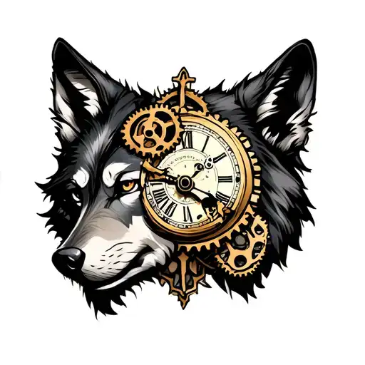 Wolf And Clock Gears