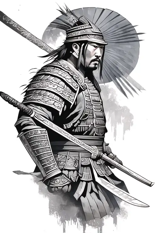 Hmong Samurai Warrior Cyber