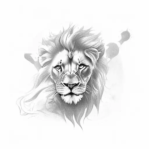 A Deli Clerk Riding On The Back Of A Lion