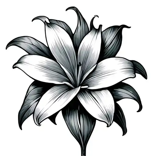 Asiatic Lily Flower Symmetrical
