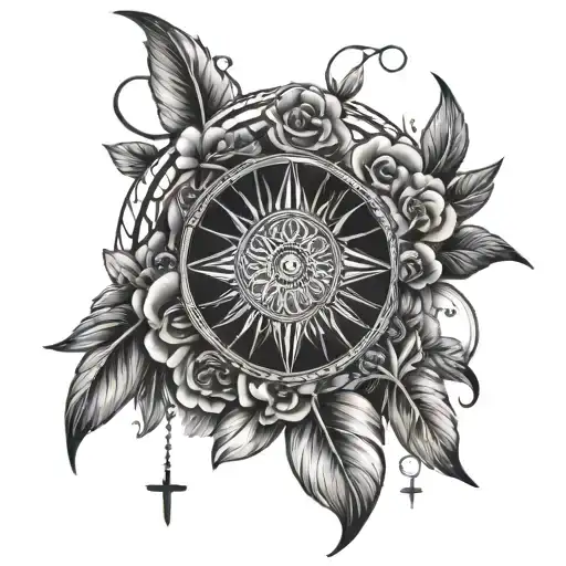 Dream Catcher And Flower And Cross And Rwg Mom